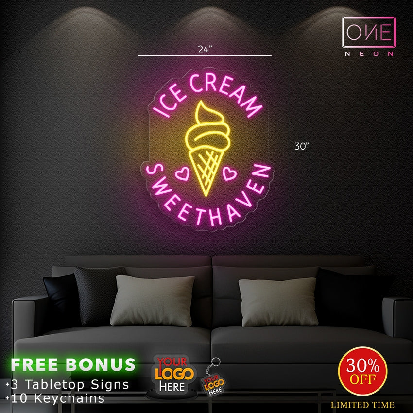 Ice Cream Sweet Haven | LED Neon Sign