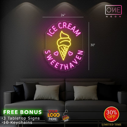 Ice Cream Sweet Haven | LED Neon Sign