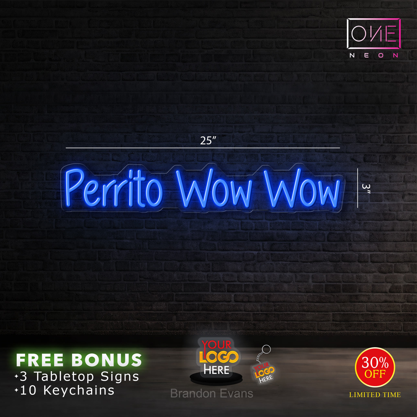 Perrito Wow Wow | LED Neon Sign