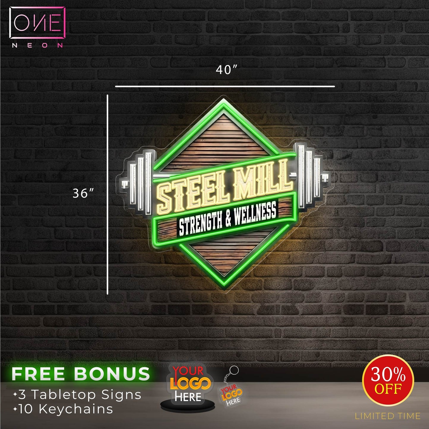 STEEL MILL | LED Neon Sign (waterproof)