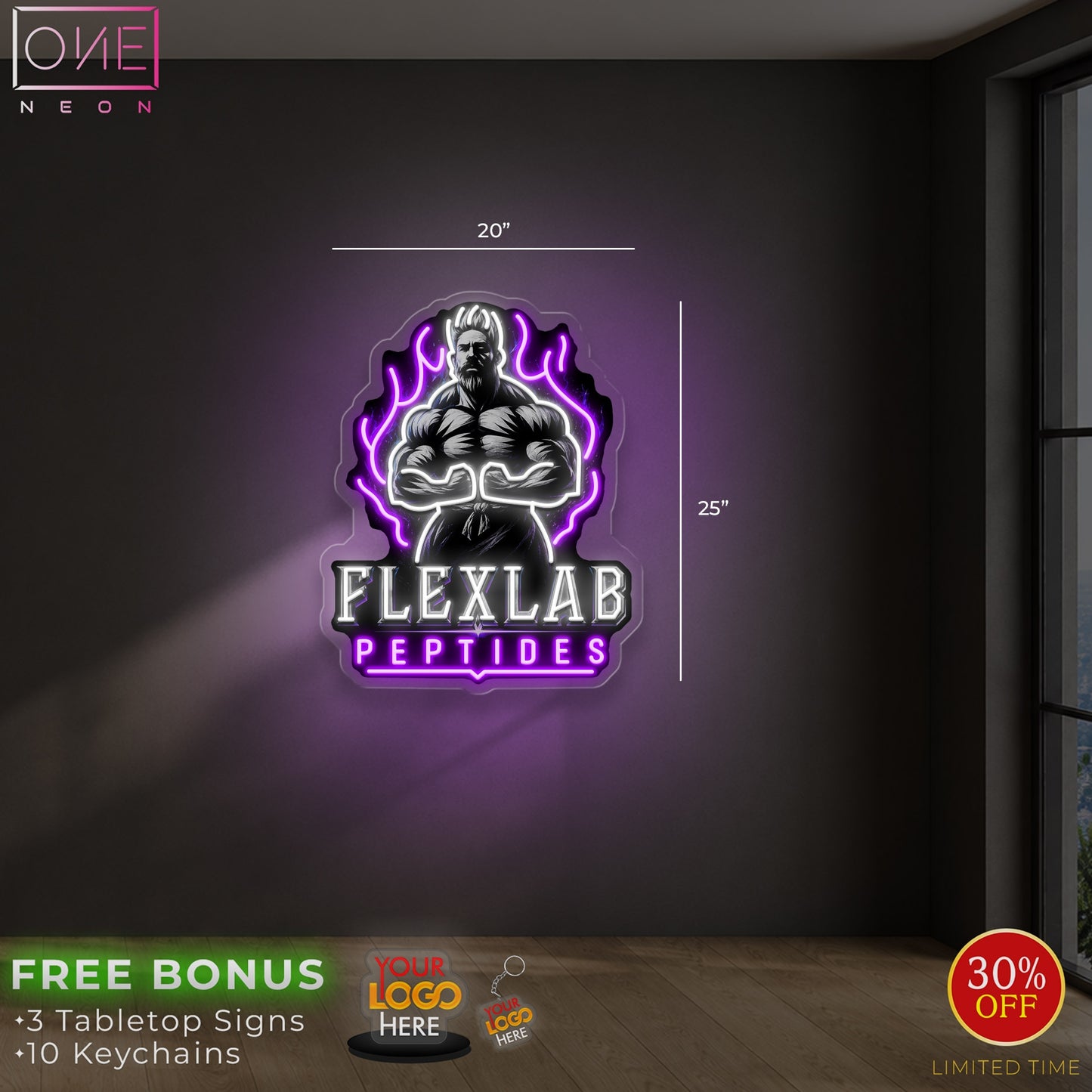 Flexlab peptides | LED Neon Sign