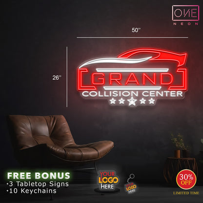 GRAND COLLISION CENTRE | LED Neon Sign