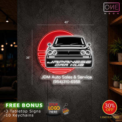JAPANESE CAR HUB| LED Neon Sign