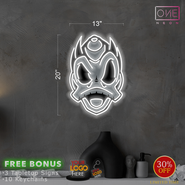 Enseigne néon LED œuvre d'art Tatoueur