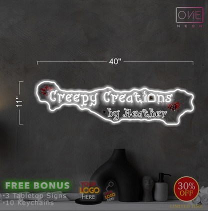 Creepy Creations | LED Neon Sign (RGB sign)