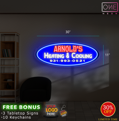 ARNOLD'S HEATING & COOLING | LED Neon Signs