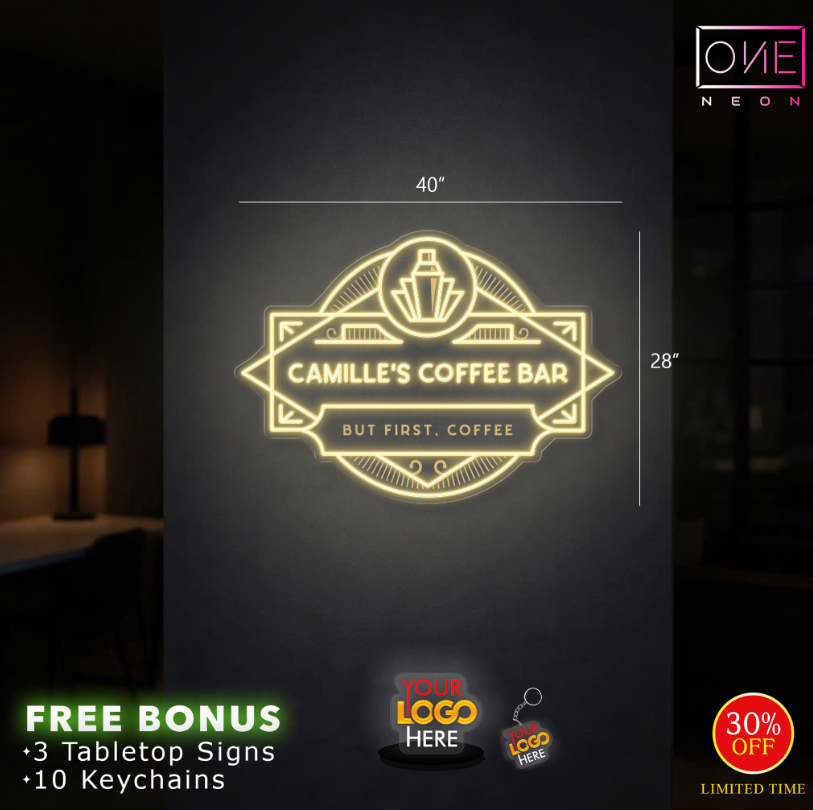 CAMILLE'S COFFEE BAR | LED Neon Sign