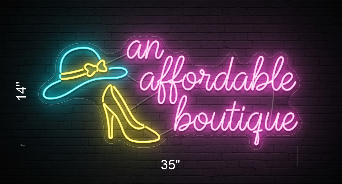 AN AFFORDABLE BOUTIQUE | LED Neon Sign