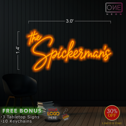 THE SPICKERMAN'S | LED Neon Sign (RGB)