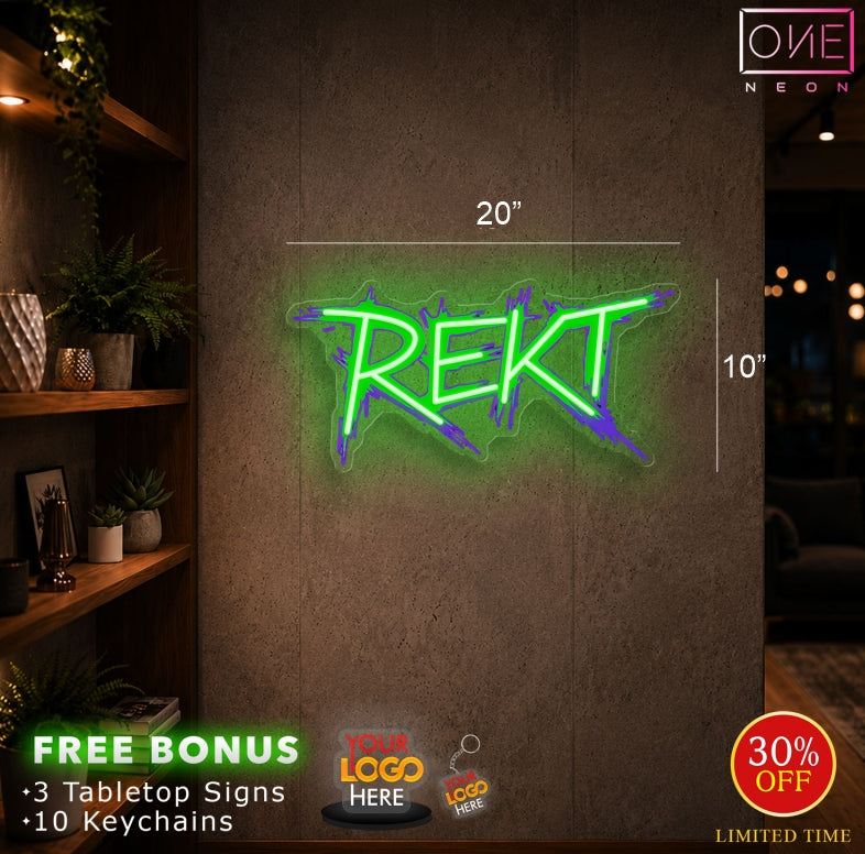 REKT | LED Neon Sign