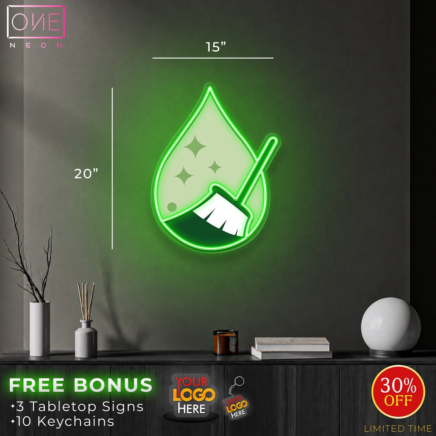Custom letter logo ( 2 signs) | LED Neon Sign