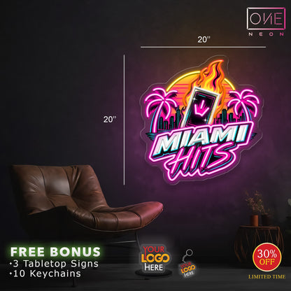 MIAMI HITS | LED Neon Sign