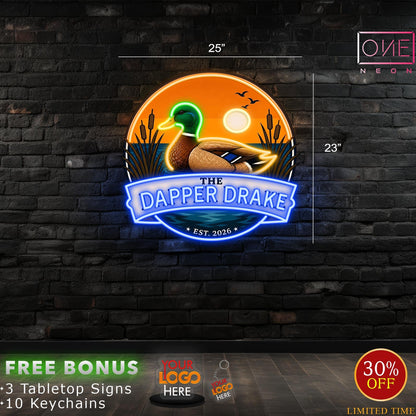The Dapper Drake | LED Neon Sign