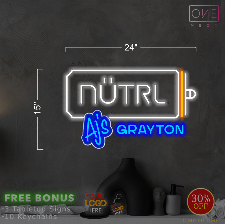 NUTRL | LED Neon Sign (4 signs)