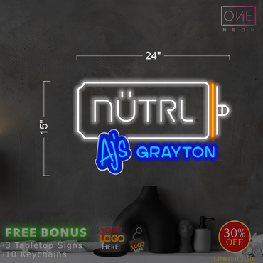 NUTRL | LED Neon Sign (4 signs)