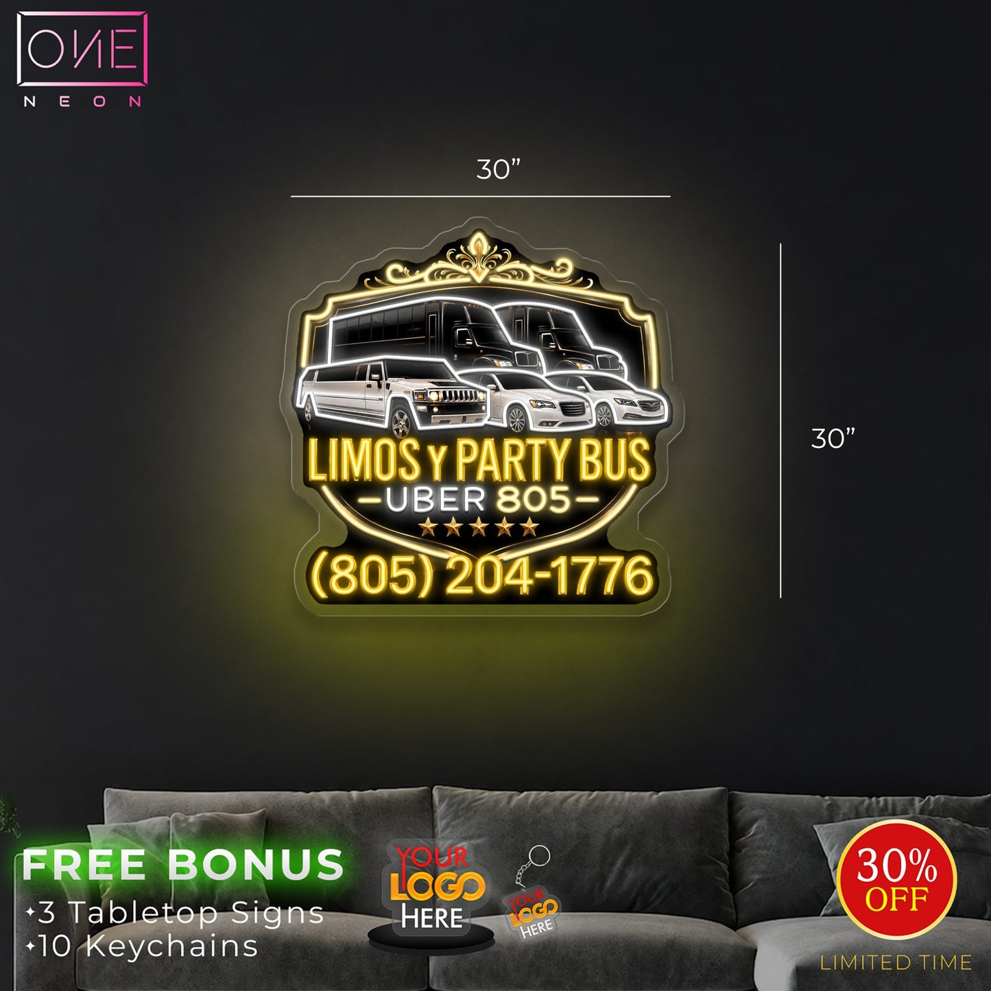 Limos y party bus | LED Neon Sign