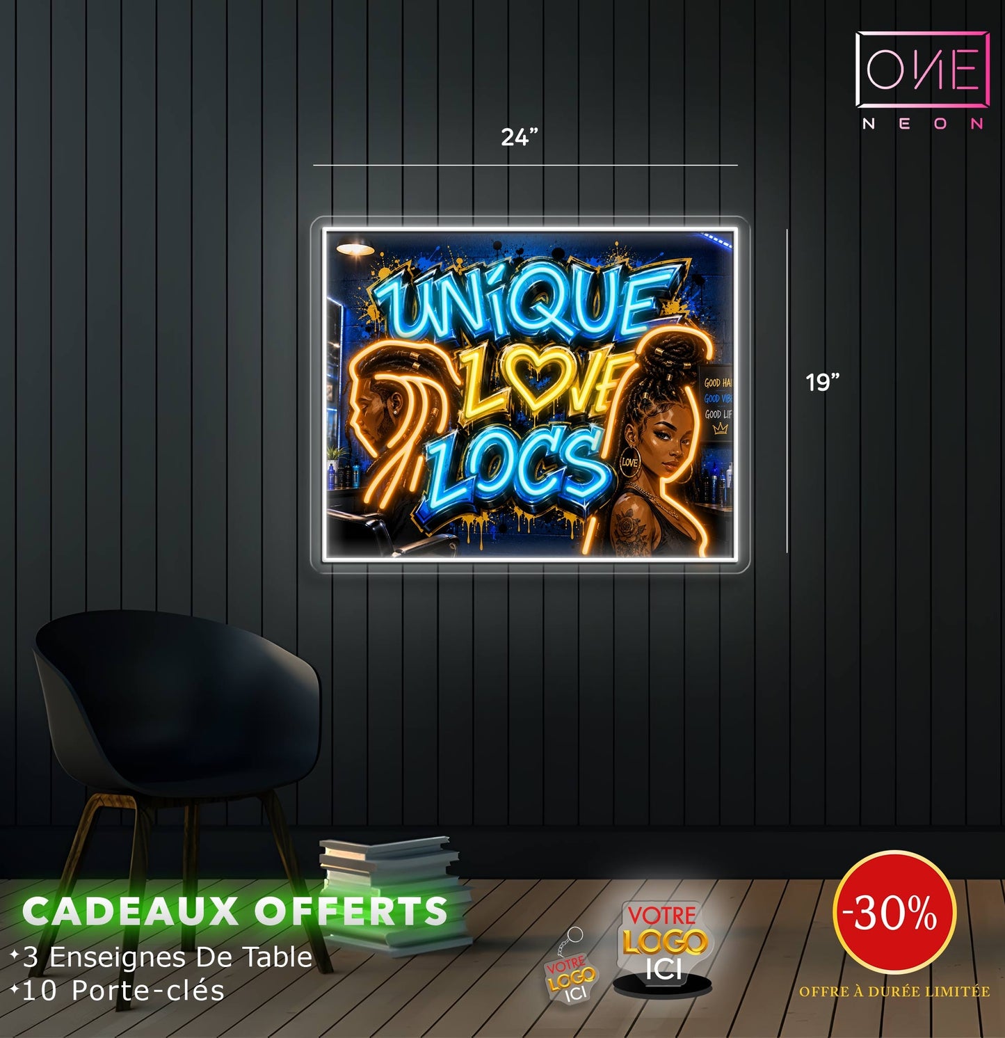 Unique love locs| LED Neon Sign