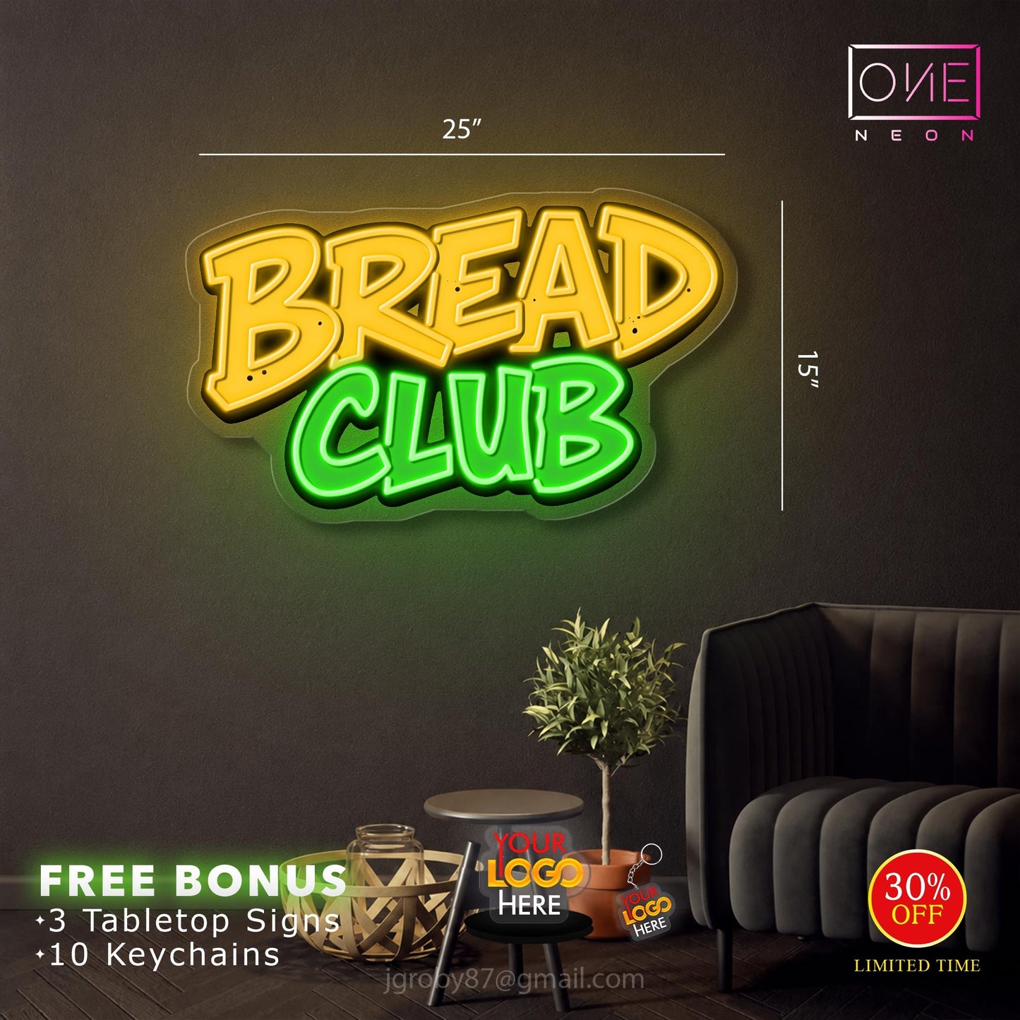 BREAD CLUB | LED Neon Sign