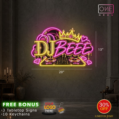 DJ BEEE | LED Neon Sign