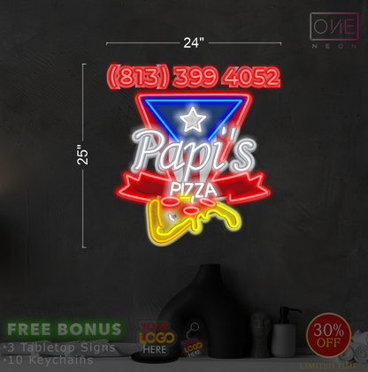 Enseigne néon LED œuvre d'art Tatoueur