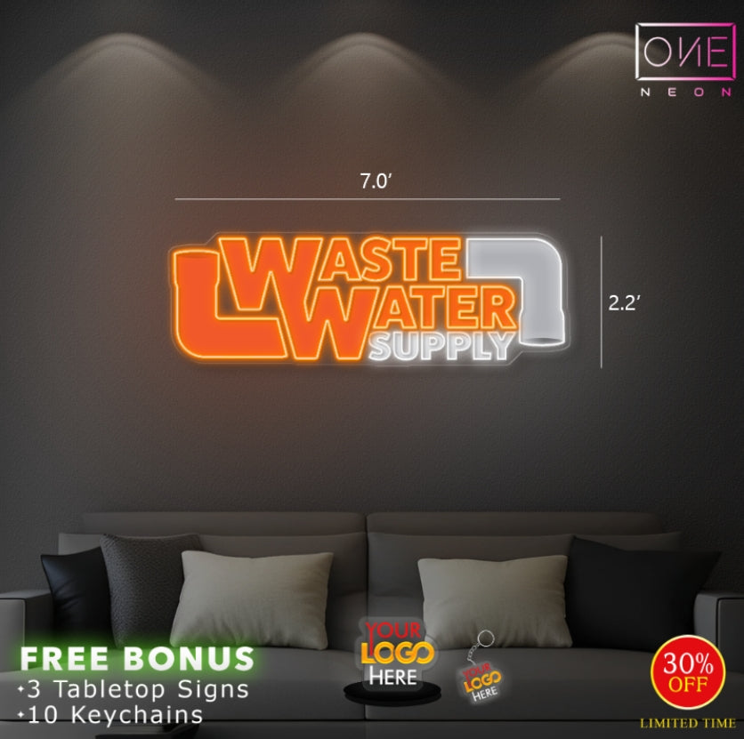 WASTE WATER SUPPLY | LED Neon Sign
