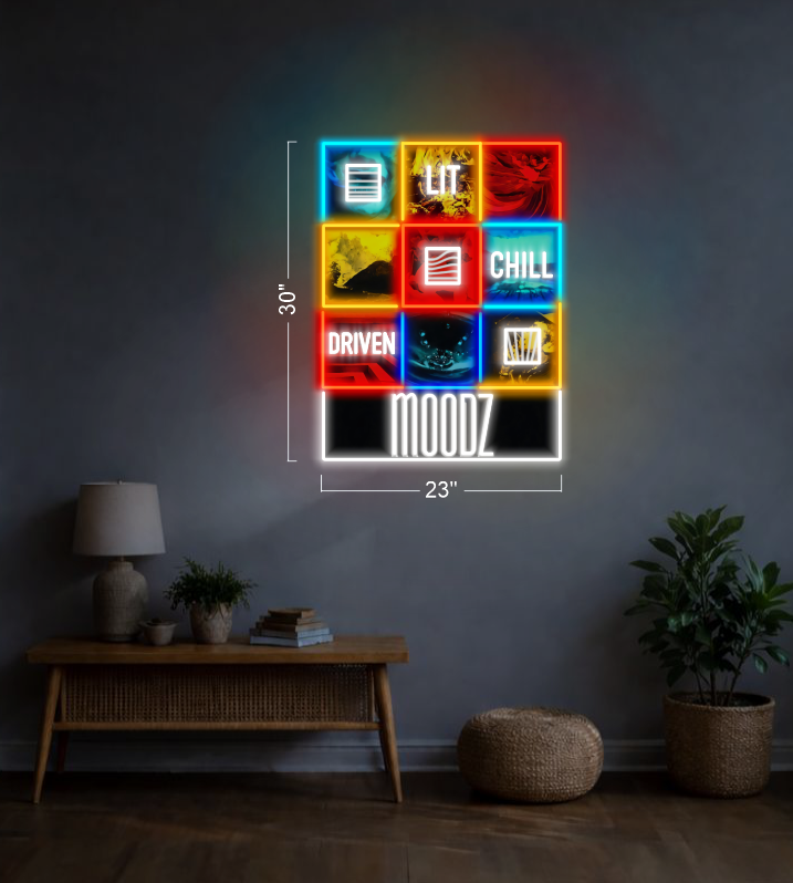 Enseigne néon LED œuvre d'art Tatoueur