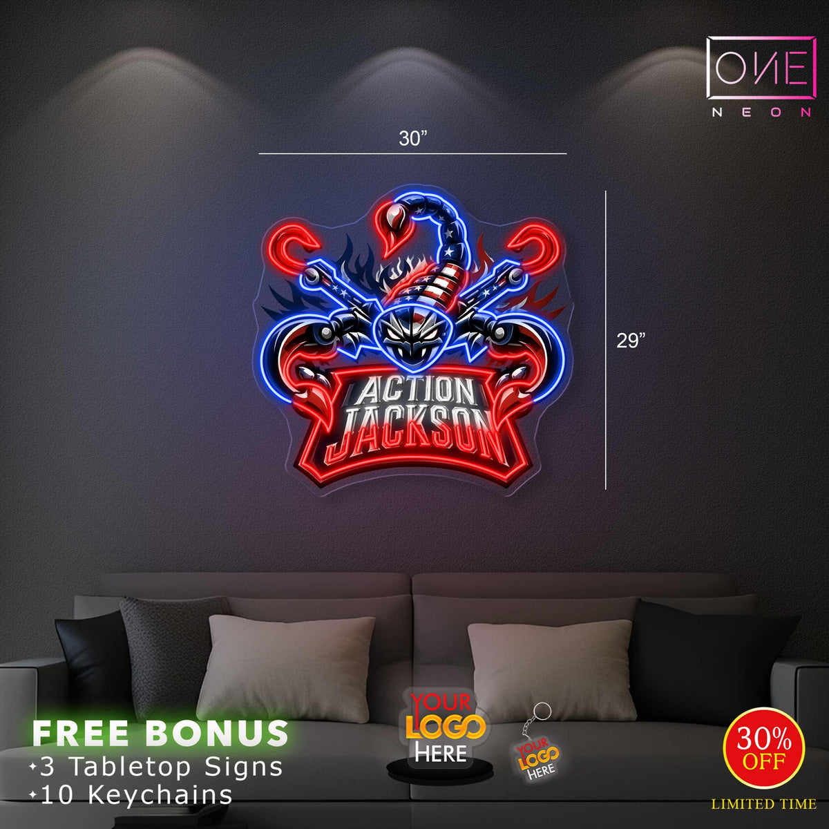 Action Jackson | LED Neon Sign