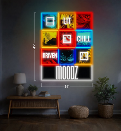 Enseigne néon LED œuvre d'art Tatoueur