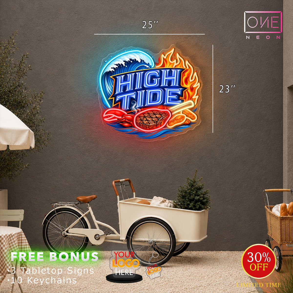 HIGH TIDE | LED Neon Sign