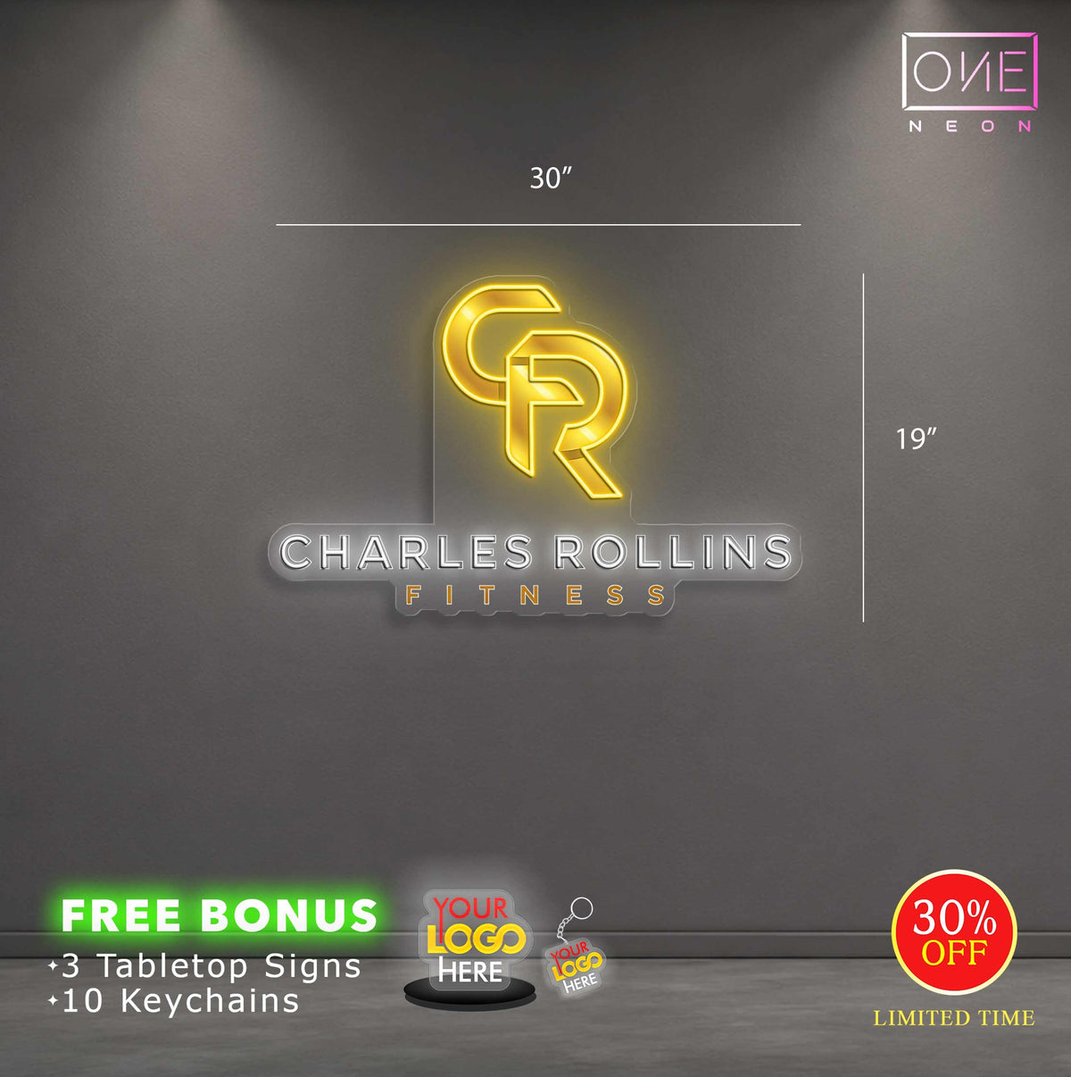 CHARLES ROLLINS | LED Neon Sign