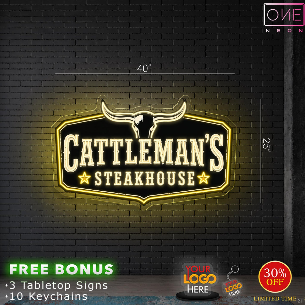 CATTLEMAN | LED Neon Sign