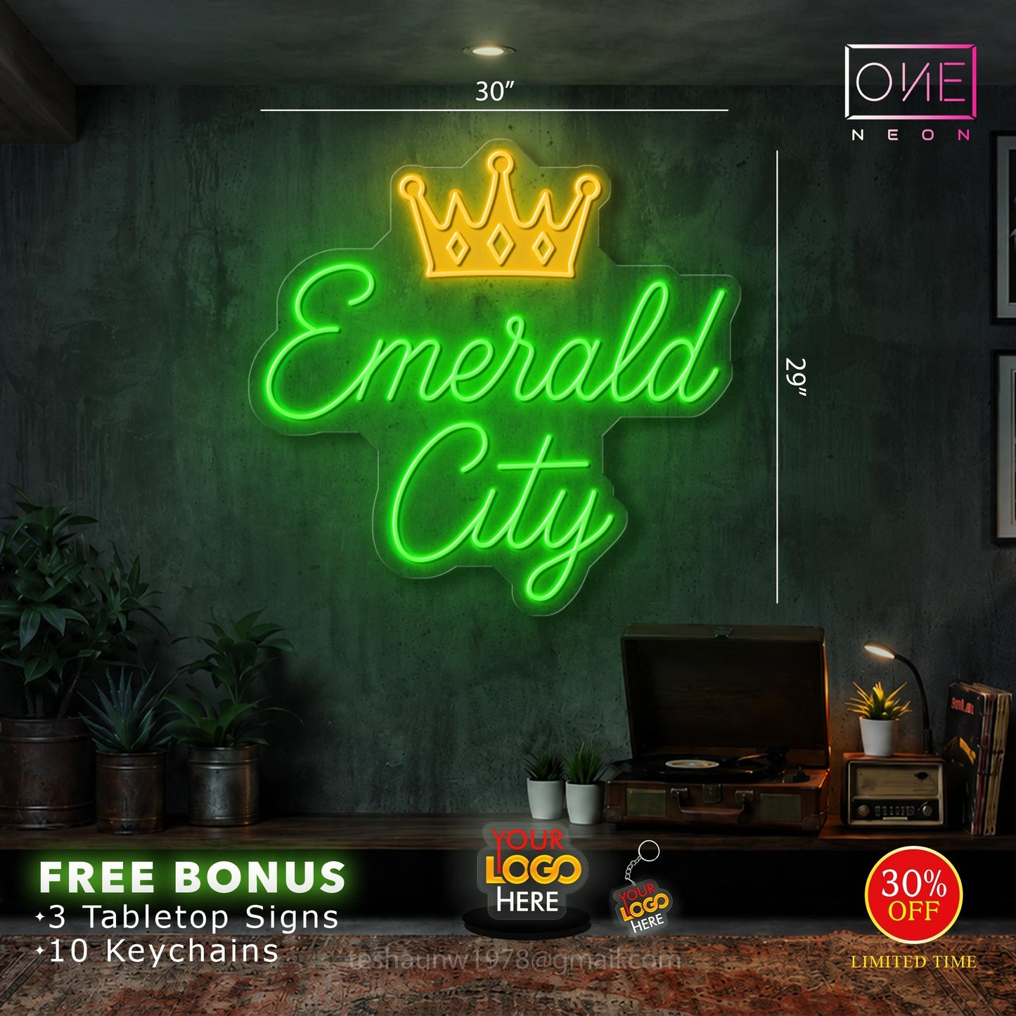 Emerald City | LED Neon Sign