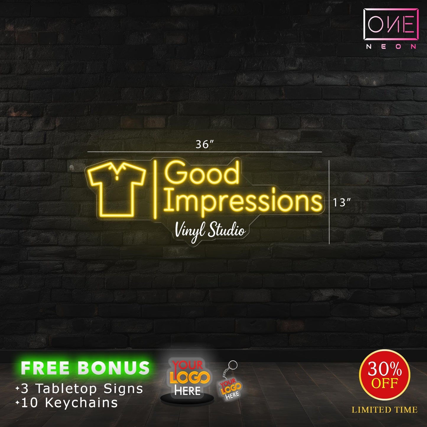 GOOD IMPRESSIONS | LED Neon Sign