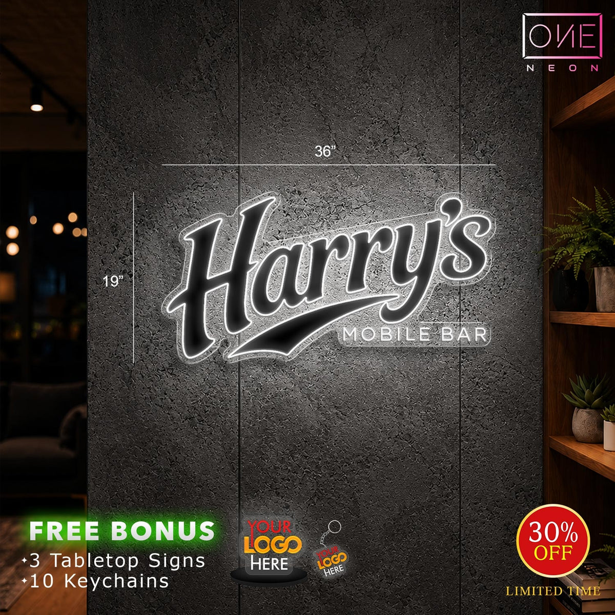 Harry's| LED Neon Sign