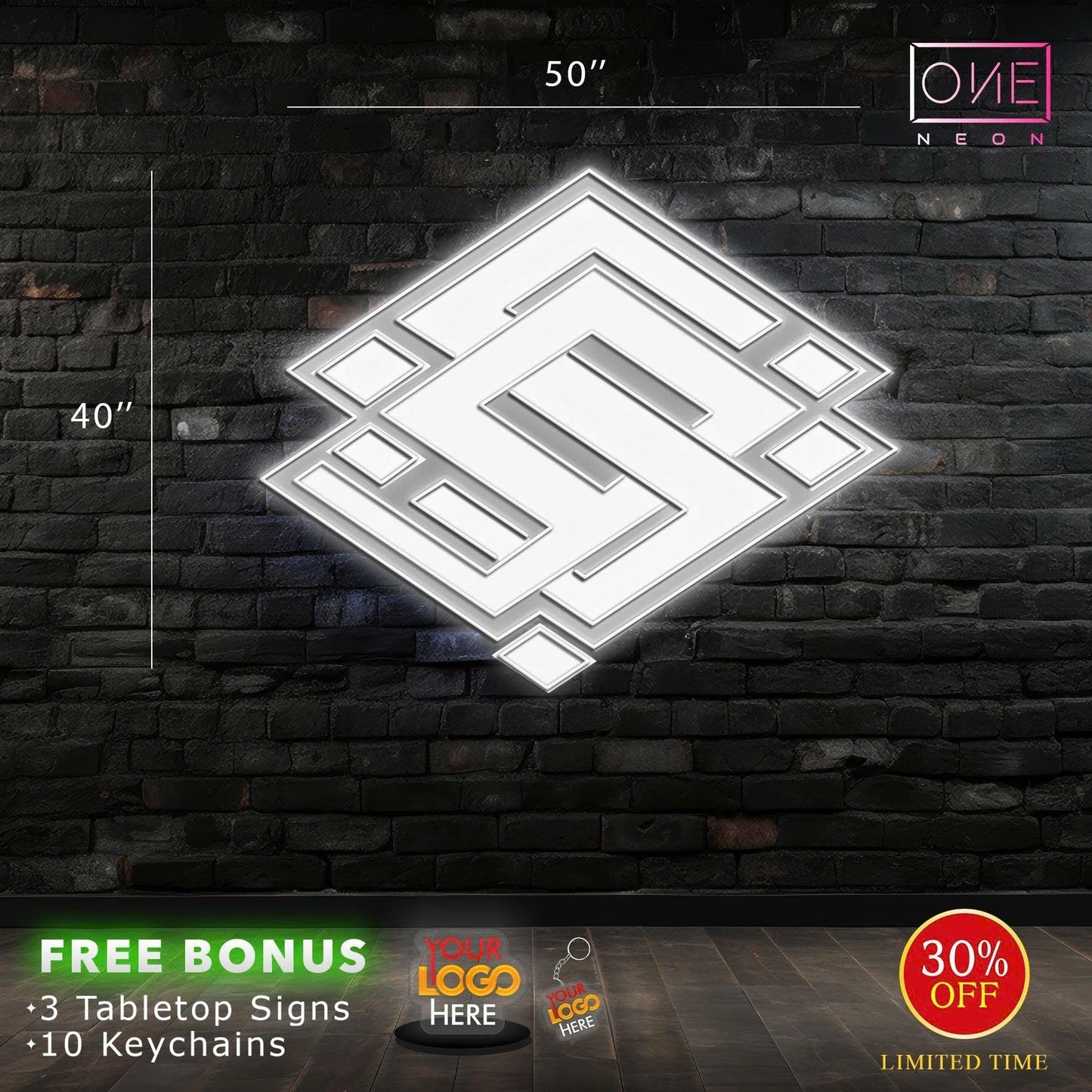 S G logo | LED Neon Sign (outdoor use)