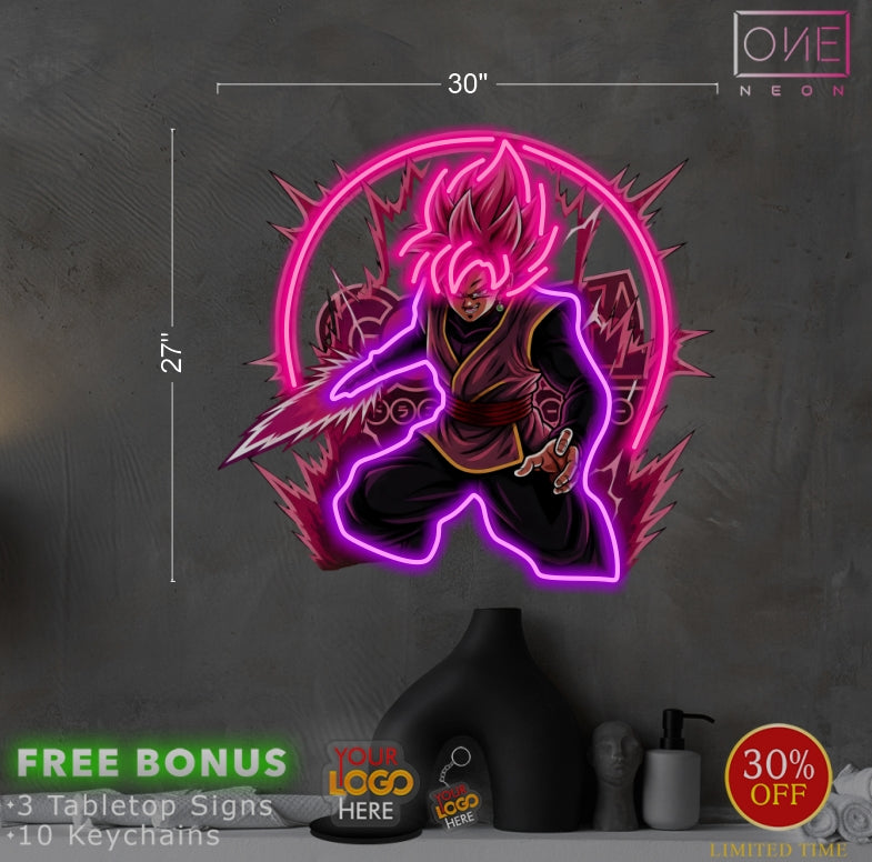 Enseigne néon LED œuvre d'art Tatoueur
