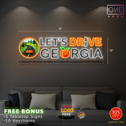 LET'S DRIVE GEORGIA | LED Neon Sign