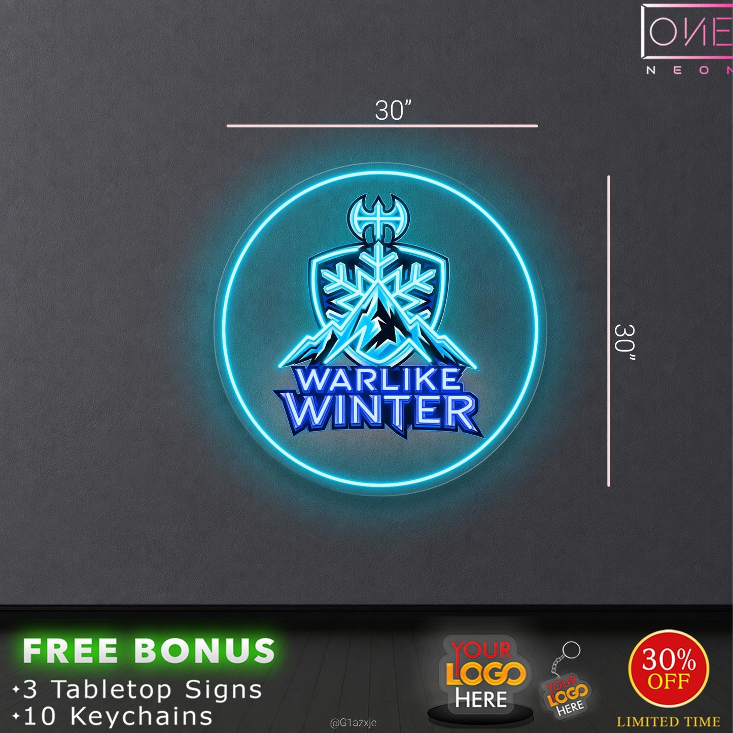 WARLIKE WINTER | LED Neon Sign