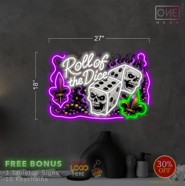 Roll of the Dice | LED Neon Sign