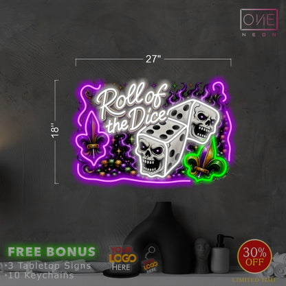 Roll of the Dice | LED Neon Sign