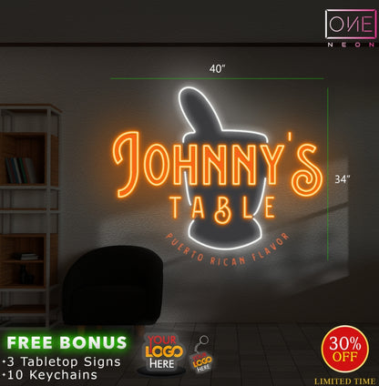 Johnny's Table | LED Neon Sign (express shipping)