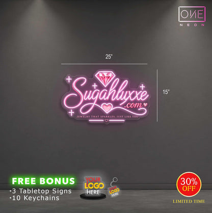 Enseigne néon LED œuvre d'art Tatoueur