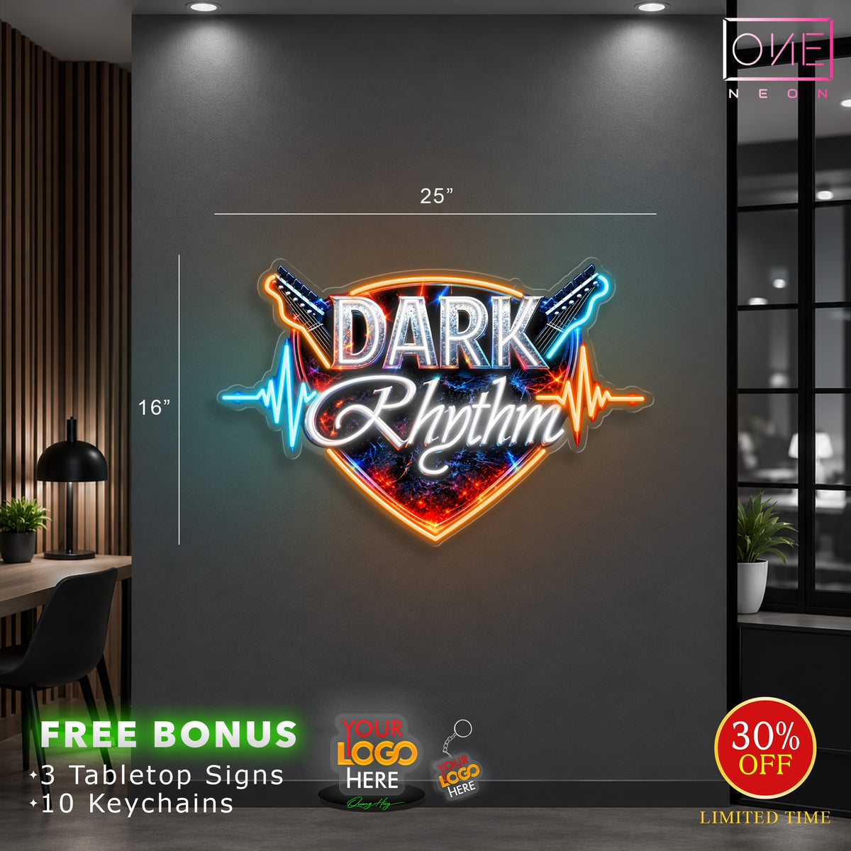 DARK RHYTHM | LED Neon Sign
