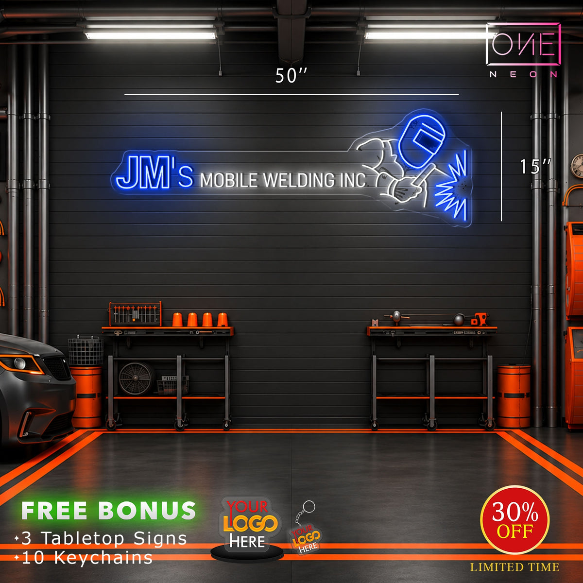 JM's mobile welding LLC | LED Neon Sign