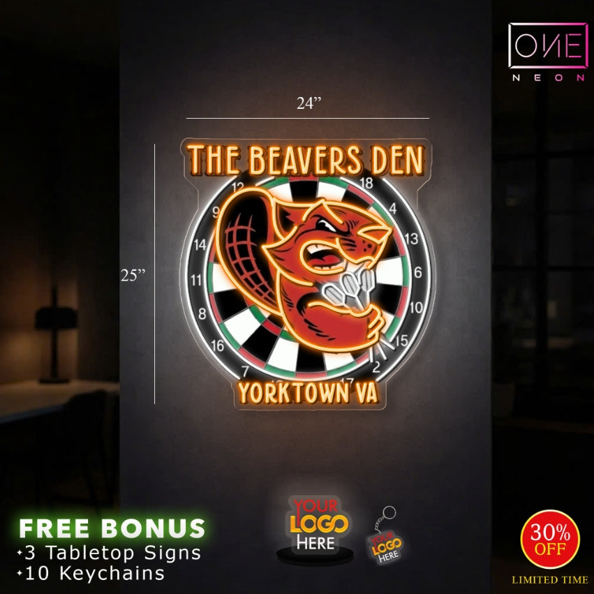 THE BEAVERS DEN | LED Neon Sign