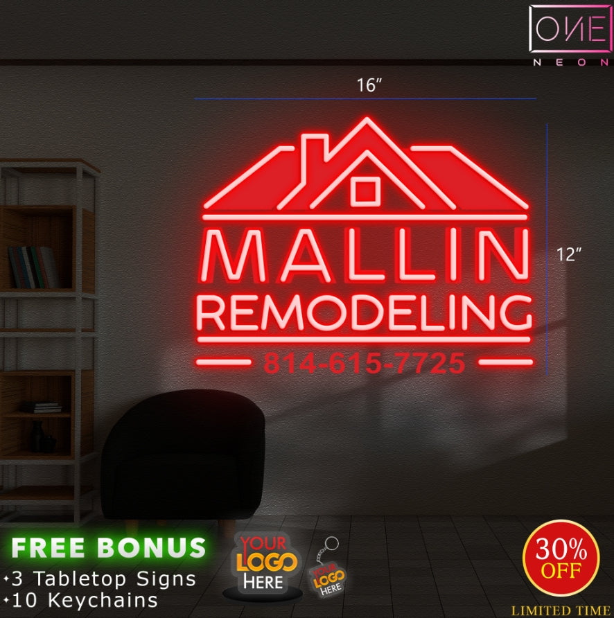 MALLIN REMODELING| LED Neon Sign