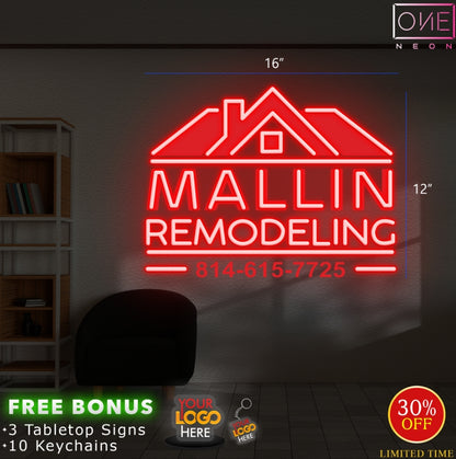 MALLIN REMODELING| LED Neon Sign