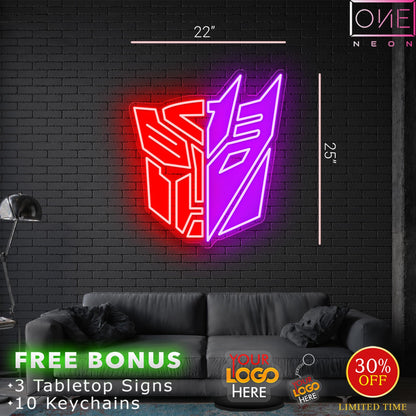 Enseigne néon LED œuvre d'art Tatoueur