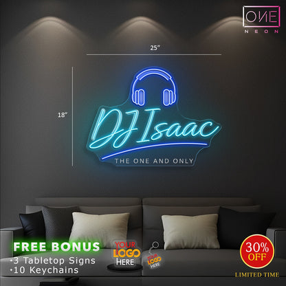 DJ ISAAC | LED Neon Sign
