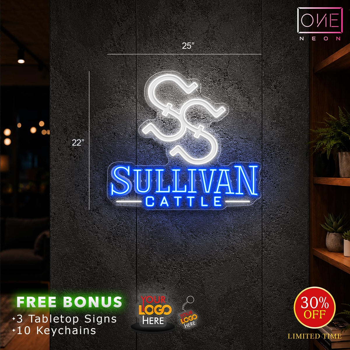 SULLIVAN CATTLE | LED Neon Sign